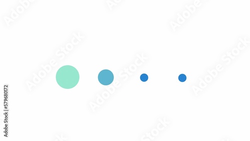Animated 4 dots blinking preloader. Ellipsis. Waiting process. 4K video footage with alpha channel transparency. Website loader. Colorful loading progress icon animation for web UI design