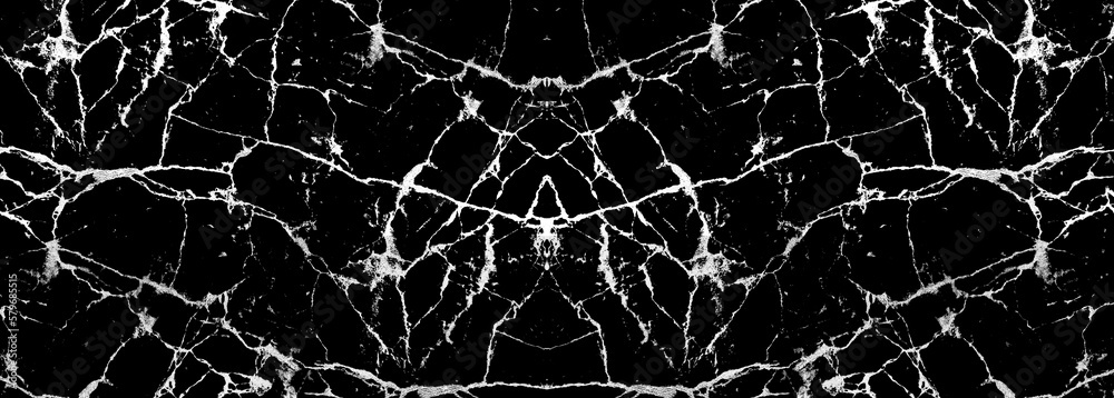 Big black and white marble wall or floor texture. Abstract pattern with veins. 