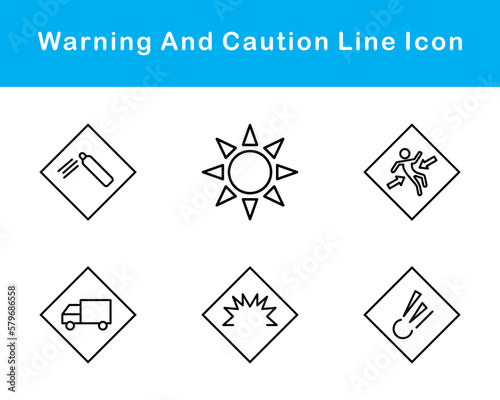 Warning And Caution Vector Icon Set