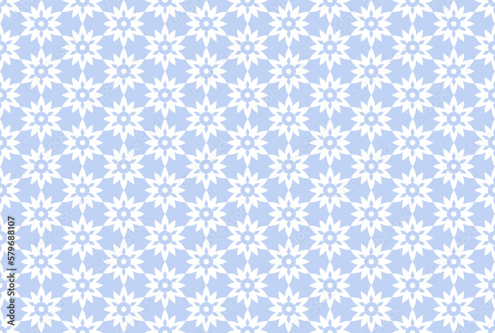Abstract Seamless Blue Geometric Pattern. Abstract Seamless Blue Geometric Pattern.