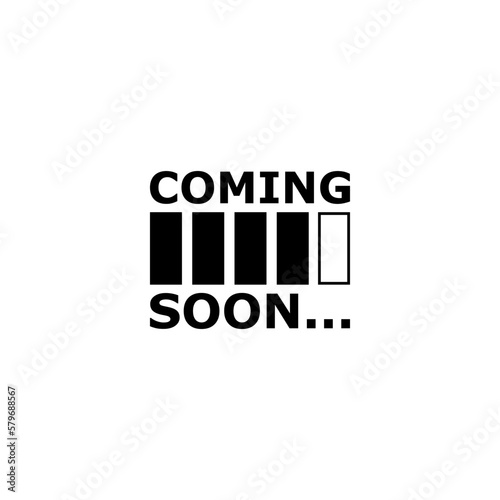Coming soon loading. No image, coming soon page icon isolated on white background