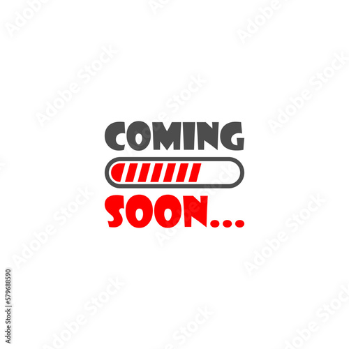 Coming soon loading. No image, coming soon page icon isolated on white background