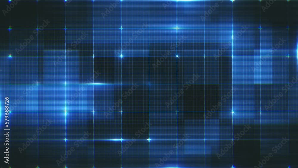 Abstract Digital Data Technology Grid/ 4k animation of an abstract background with digital data technology graphic grid