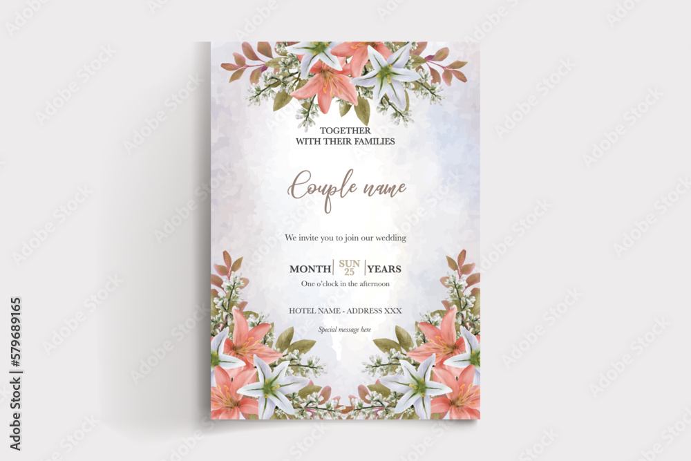 Obraz premium Save the date wedding invitation templates