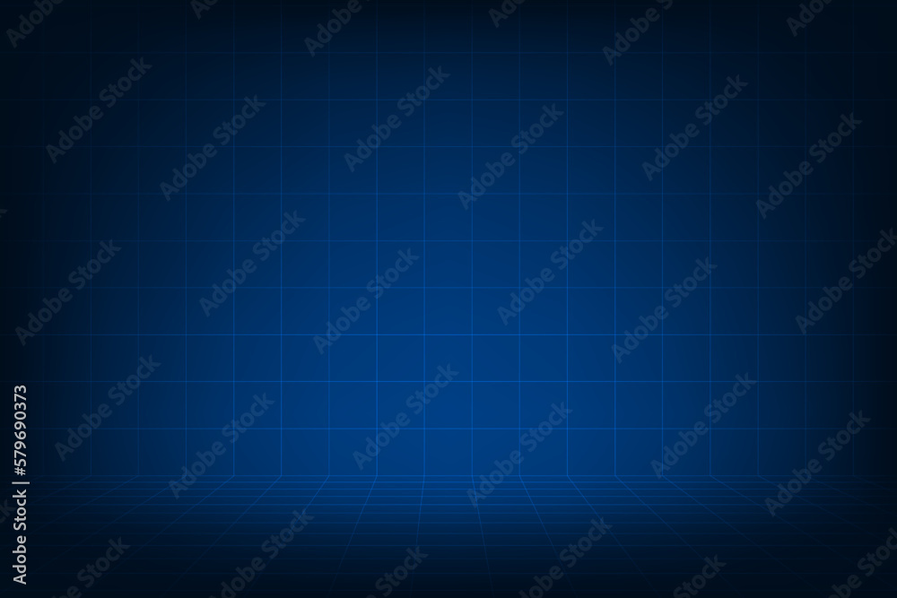 Vector abstract futuristic grid digital technology background.