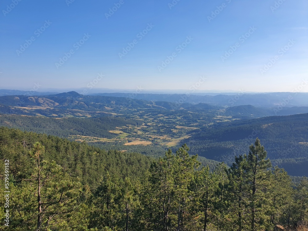 view from the mountain of Serbia-Divcibare