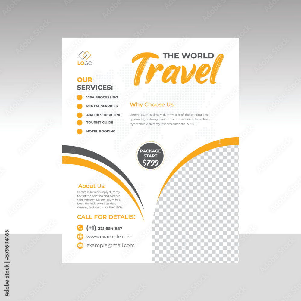 Fototapeta premium Flyer design template and leaflet banner design poster banner