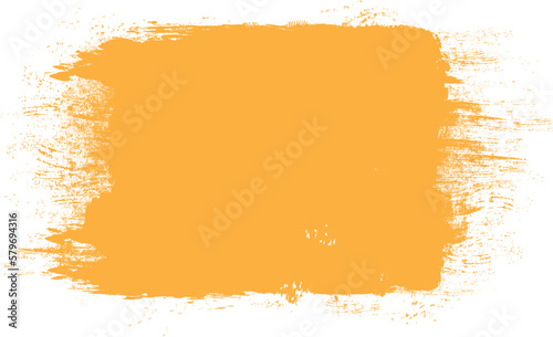 Orange brush stroke isolated on background. Paint brush stroke vector for ink paint, grunge design element, dirt banner, watercolor design, dirty texture. Trendy brush stroke, vector illustration