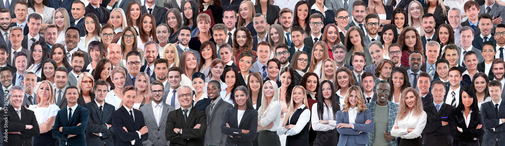 Fototapeta premium Business people group collage background