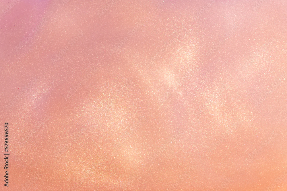 Fototapeta premium Pink Shiny Abstract Background. Paints, Acrylic, Glitter in Water. Pink Shiny Liquid Surface, Ripples, Waves.