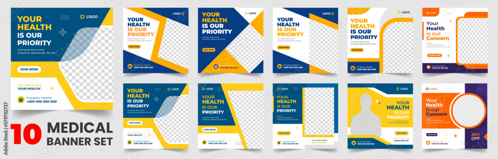 set of 10 big mega collection bundle Medical healthcare Social Media Post banner Template, Medical Healthcare Social Media Banner Template set, doctor medical healthcare social media post bundle. set of 10 big mega collection bundle Medical healthcare Social Media Post banner Template, Medical Healthcare Social Media Banner Template set, doctor medical healthcare social media post bundle.