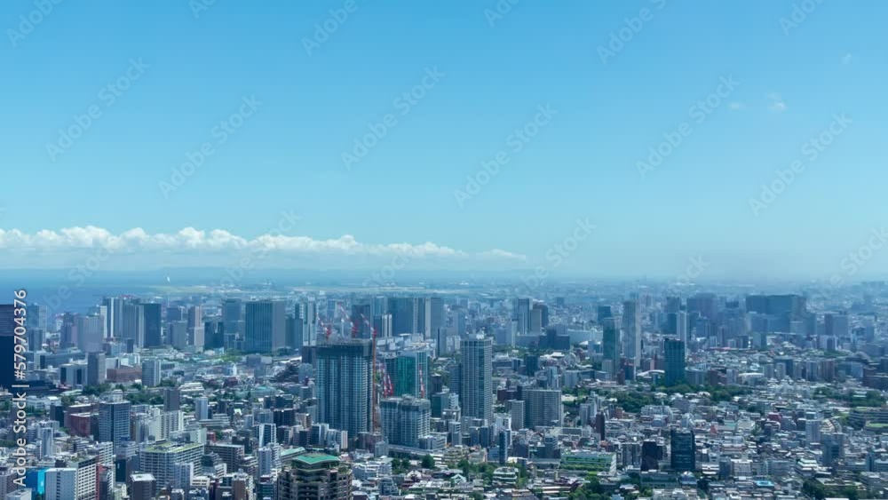 東京風景 タイムラプス 品川方面 東京風景 タイムラプス 品川方面