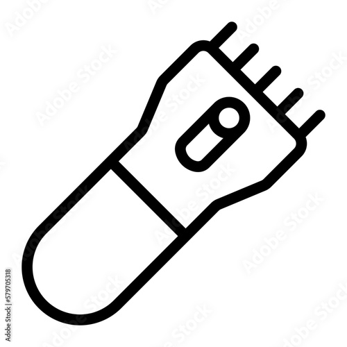 epilator line icon