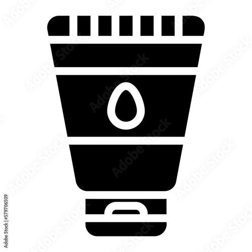 face cleanser glyph icon