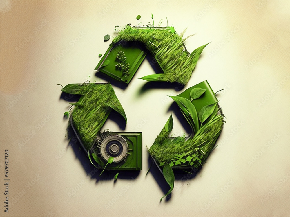 generated with AI: recycling logo.