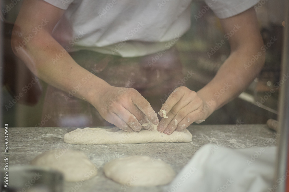 Fototapeta premium Brot backen 