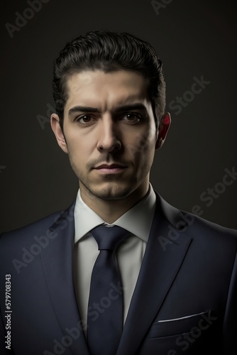 Businessman in a suit. Business Portrait. Generative AI