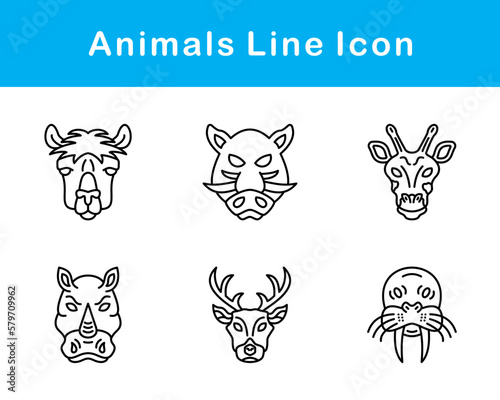 Animals Vector Icon Set