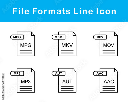 File Formats Vector Icon Set