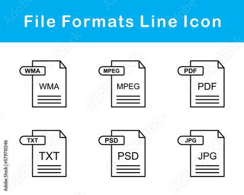 File Formats Vector Icon Set