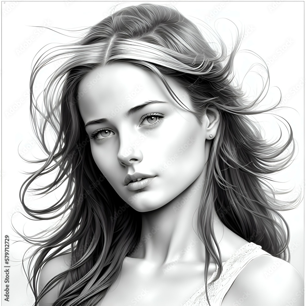Elegance personified - Portrait of a young woman Elegance personified - Portrait of a young woman