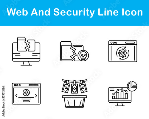 Web And Security Vector Icon Set