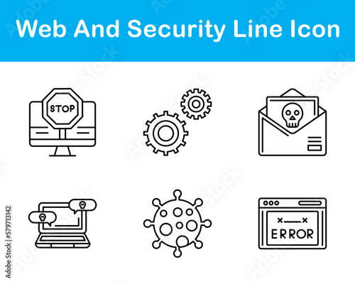 Web And Security Vector Icon Set