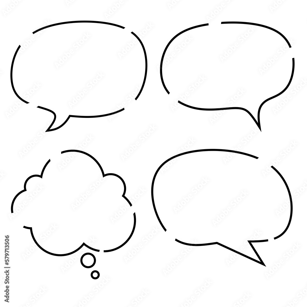 vector black and white speech bubbles vector black and white speech bubbles