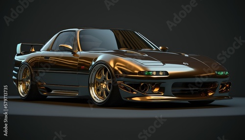 JDM Japanese classic 1990s cars wallpaper. Created with generative Ai technology © ImageMind