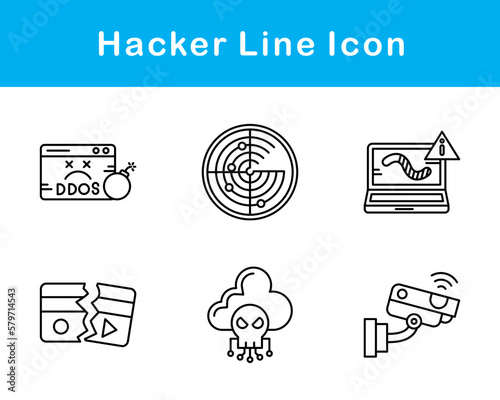Hacker Vector Icon Set