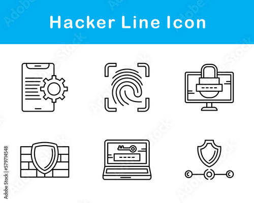 Hacker Vector Icon Set