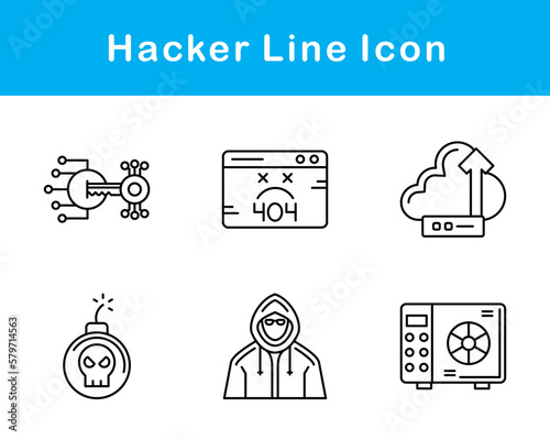 Hacker Vector Icon Set