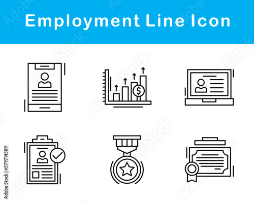 Employment Vector Icon Set