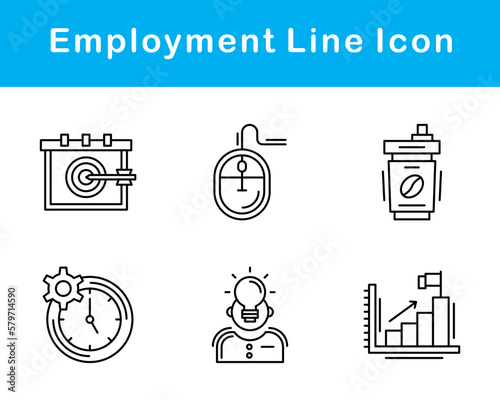 Employment Vector Icon Set