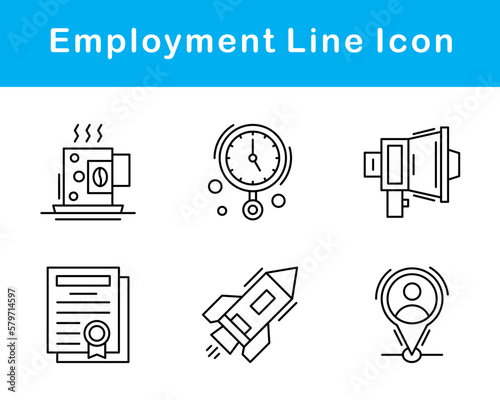 Employment Vector Icon Set