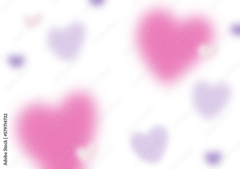 Dreamy Soft Pink and Purple Background Overlay with Hearts