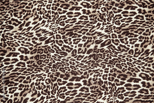 Leopard effect, fabric pattern. Background sample, seamless background print texture. Animal textil design.