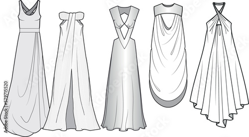women dress sets, cutout detail, 