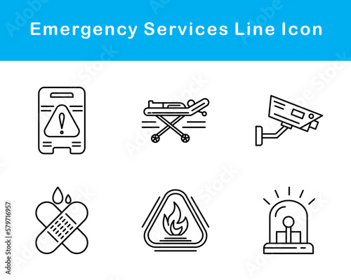 Emergency Services Vector Icon Set