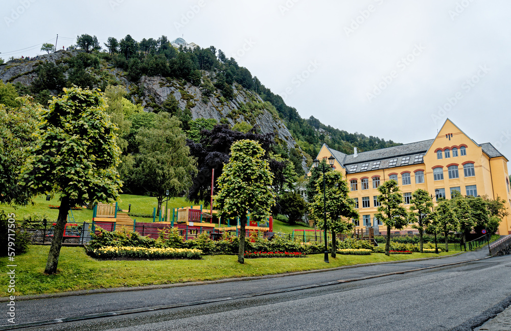 View of Aksla Park - Alesund, Norway