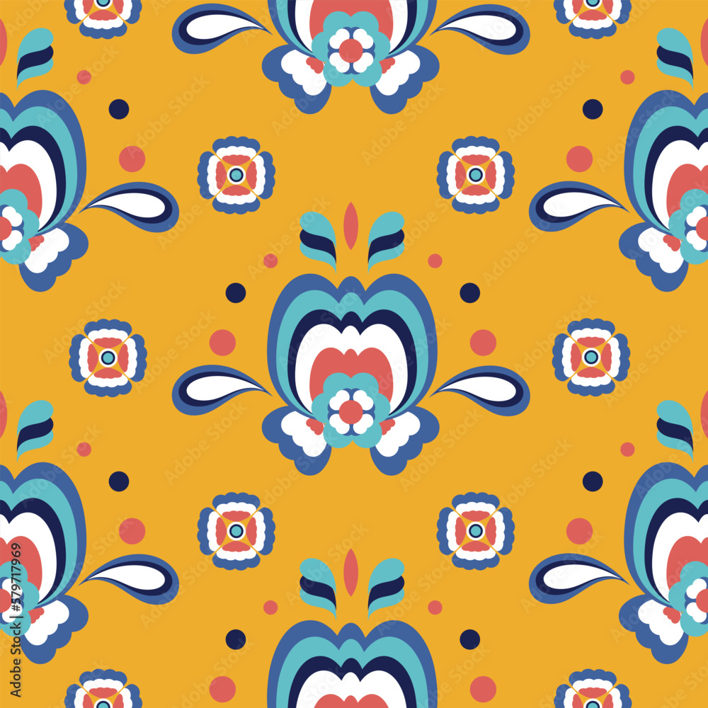 Geometric ethnic pattern seamless flower color aztec folk oriental. seamless pattern. Design for fabric curtain background carpet, wallpaper clothing wrapping Batik flyer fabric Vector illustration Geometric ethnic pattern seamless flower color aztec folk oriental. seamless pattern. Design for fabric curtain background carpet, wallpaper clothing wrapping Batik flyer fabric Vector illustration