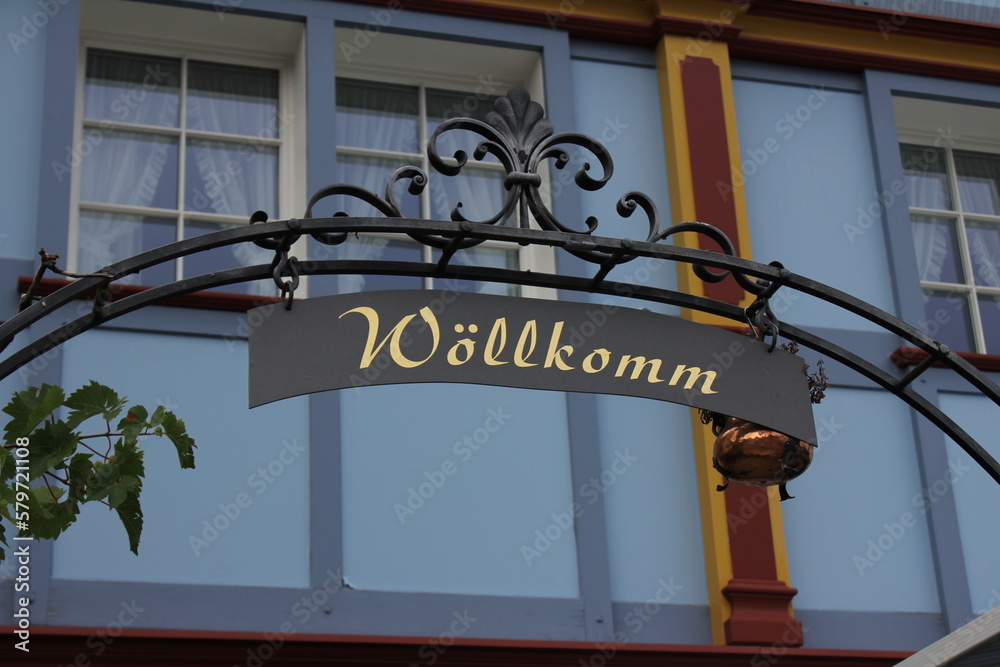 Obraz premium street sign, appenzell, switzerland