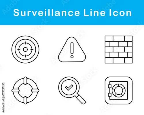 Surveillance Vector Icon Set
