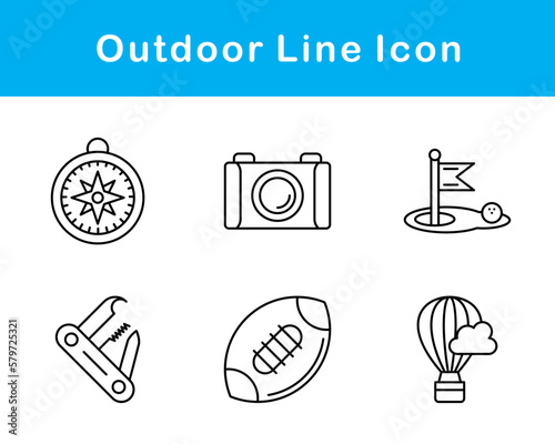 Outdoor Vector Icon Set