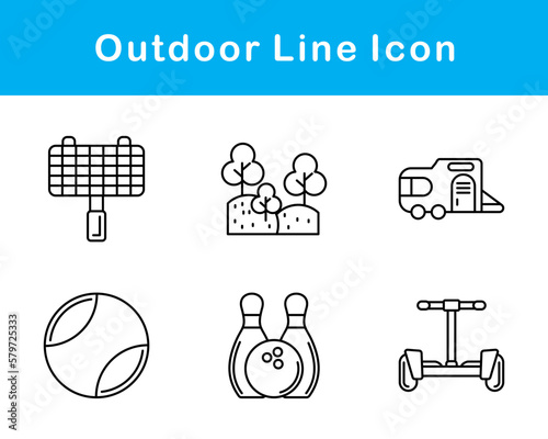 Outdoor Vector Icon Set