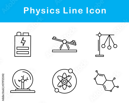 Physics Vector Icon Set
