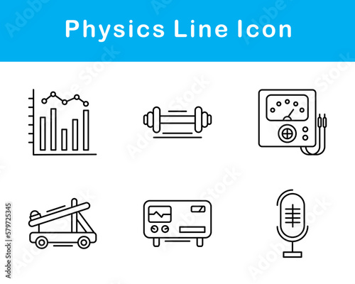 Physics Vector Icon Set