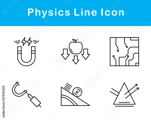 Physics Vector Icon Set