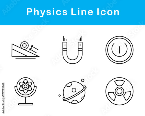 Physics Vector Icon Set