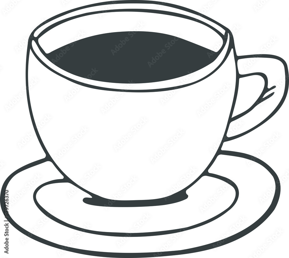 Coffee or tea cup illustration Coffee or tea cup illustration